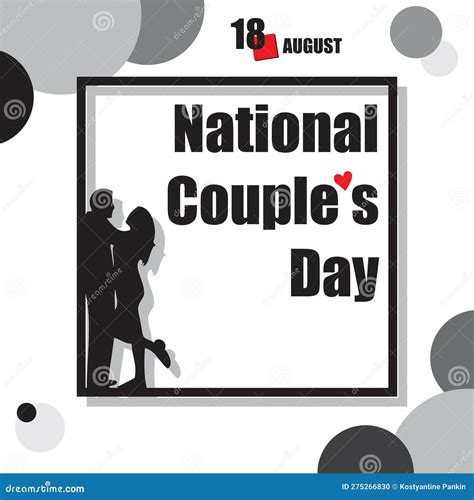 National Couples Day Stock Vector Illustration Of Calendar 275266830