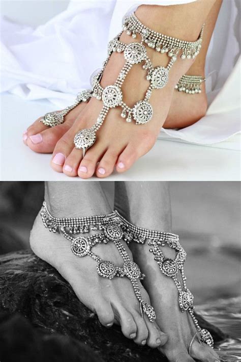 Forever Soles Boho Goddess Barefoot Sandal Barefoot Sandals Silver
