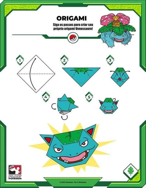 Printable Pokemon Origami Customize And Print