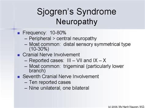Sjogrens Syndrome Neuropathy Sjogrens Syndrome Sjogrens