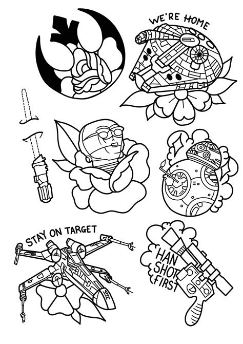 Dibujos Star Wars como tatuajes Star Wars Tattoo, Star Tattoos, New