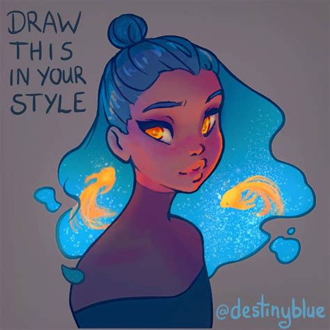 Draw In Ur Own Style Art Style Challenge Drawing Challenge Art