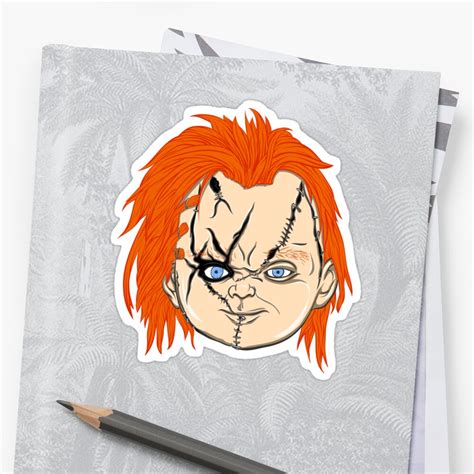 Chucky Sticker By Cheechardman Redbubble