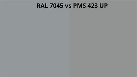 Ral 7045 Vs Pms 423 Up Ral Colour Chart Uk