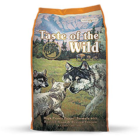 Taste of the wild high prairie puppy recipe is formulated to meet the nutritional levels established by the aafco dog food nutrient profiles for all life stages including growth of large size dogs (70 lbs. Taste of the Wild High Prairie Puppy Formula, All for Dogs ...
