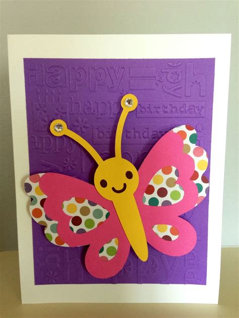 Little Girl Birthday Card Using Cricut And Cuttlebug Girl Birthday