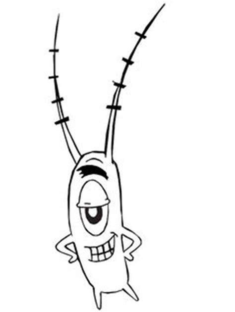 25 Desenhos Do Plankton Bob Esponja → Imprimir E Colorir