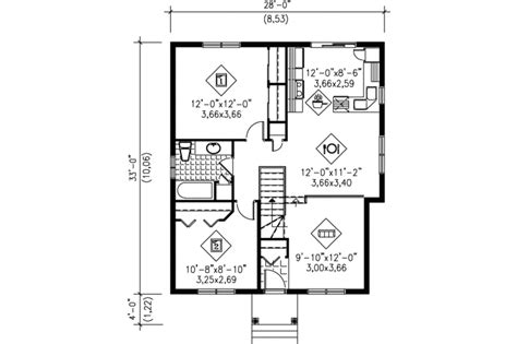 Contemporary Style House Plan 2 Beds 1 Baths 900 Sqft Plan 25 1222
