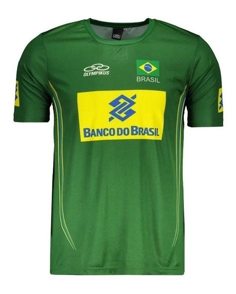 Camisas do brasil na futfanatics. Camisa Olympikus Brasil Vôlei Cbv 2014 Verde - R$ 59,90 em ...