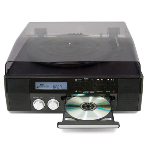Ion Cd Direct Digital Turntable With Built In Cd Recorder Speakers At