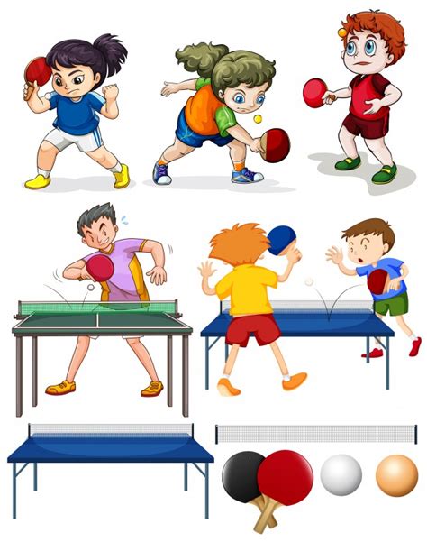 The best selection of royalty free table tennis cartoon vector art, graphics and stock illustrations. Free Vector | Many people playing table tennis illustration