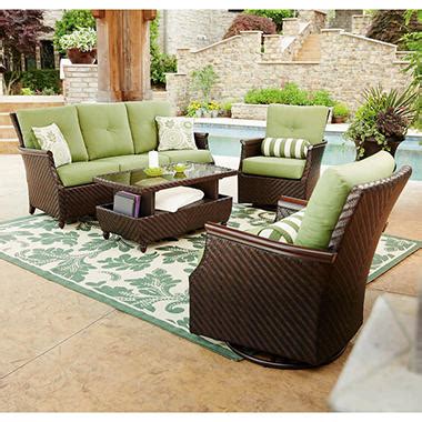 We provide all the means for a comfortable outdoor lifestyle. Member's Mark Carnaby Deep Seating 4-Piece Set with ...