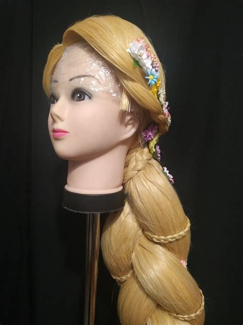 Rapunzel Wig Commission Cosplay Halloween Costume Adult Etsy