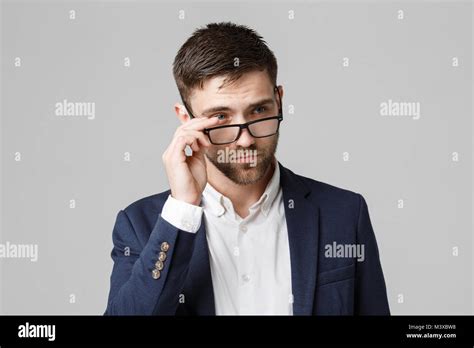 Business Concept Portrait Of A Handsome Businessman In Suit With