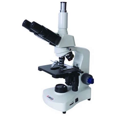 Almicro X 4 Research Trinocular Microscope For Laboratory Halogen At