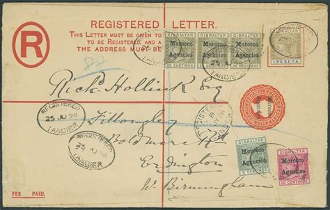 101 Morocco British Post Offices Tangier 1898 25 June Morocco Agen