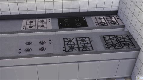 My Sims 4 Blog Smaller Functional Counter Top Stove Better Meshing
