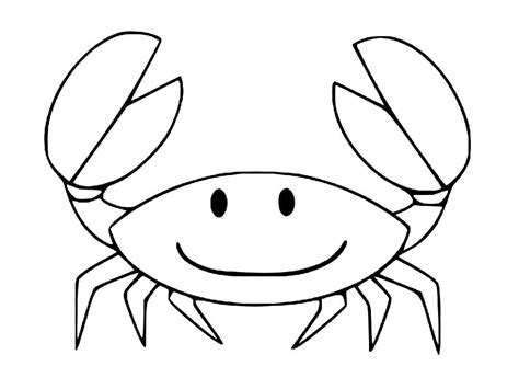 Coloriage Crabe Adorable télécharger et imprimer gratuit sur