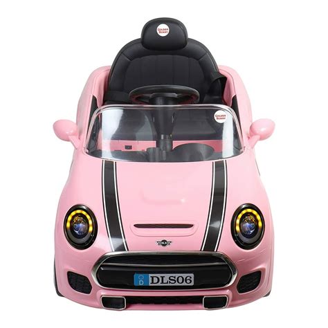 posho pink 12v electric ride on mini cooper style ride on car with remote light 880926667200 ebay