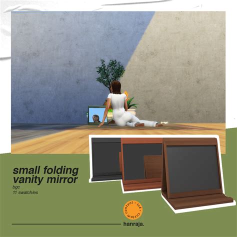 Small Folding Vanity Mirror Hanraja On Patreon Sims 4 Custom