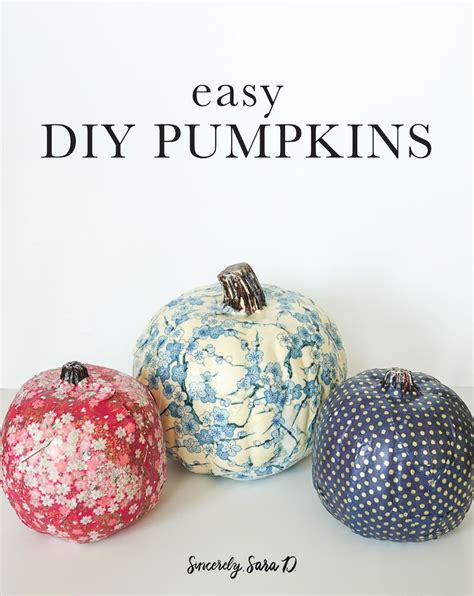 Easy Diy Pumpkin Craft Sincerely Sara D Home Decor And Diy Projects