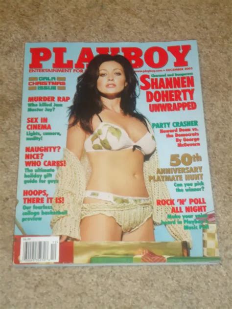 PLAYBOY MAGAZINE DECEMBER 2003 Cover Shannen Doherty ES WE R L F LR