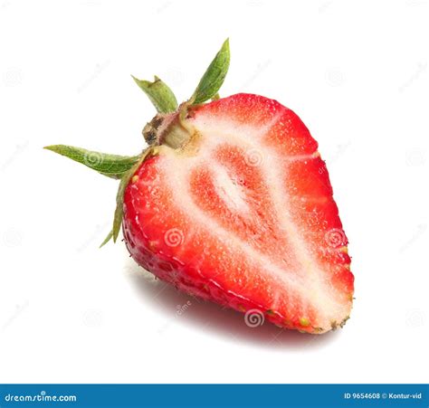 Strawberry Slice Stock Photo Image Of Leaf Breakfast 9654608