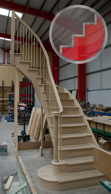 Here's how heavy equipment is used in timber cutter jobs: Curved Staircases | Wreathed Oak Staircase