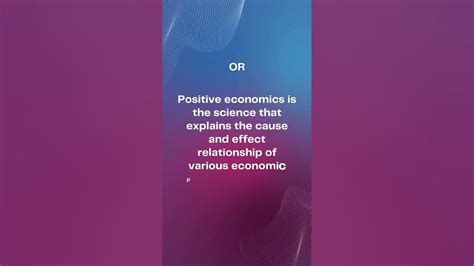 What Is Positive Economics Meaning Of Positive Economics Economics