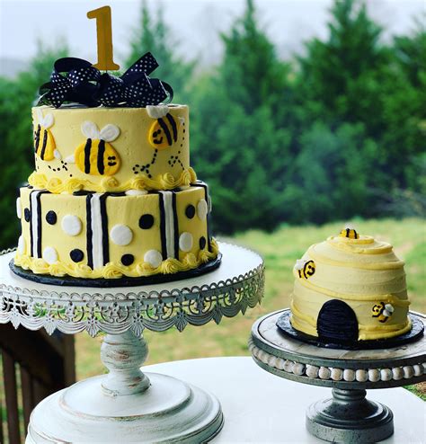 Beehive Cake Bumble Bee Birthday Bee Birthday Party Bee Birthday