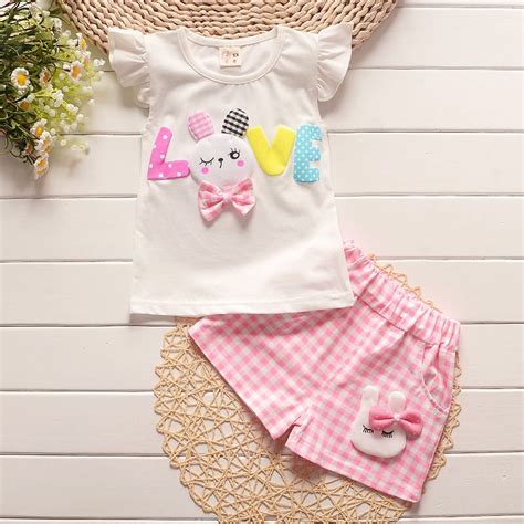 2018 Baby Girls Clothing Sets Infant Clothes Toddler Children Cotton