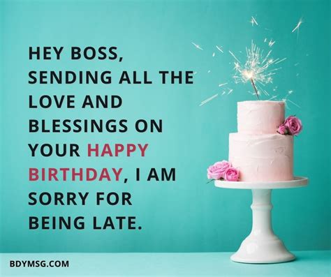 43 Belated Birthday Wishes For Boss Bdymsg
