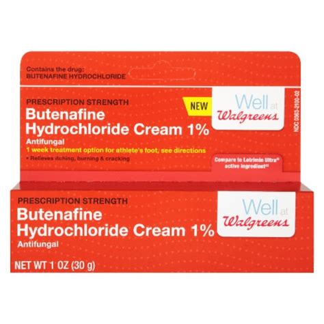 Walgreens Butenafine Hydrochloride 1 Antifungal Cream 1 Oz Ralphs
