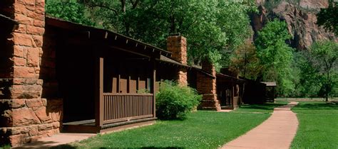 Zion Lodge Accommodations Cabins Hotel Suites Zion National Park