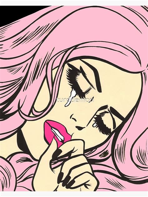 Pastel Pink Sad Girl Art Print For Sale By Turddemon Redbubble