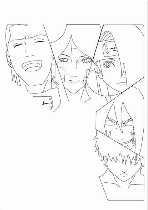 How To Draw Akatsuki Characters Drawing Naruto Shippuden