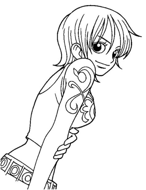 Anime One Piece Coloring Page Coloring Sky