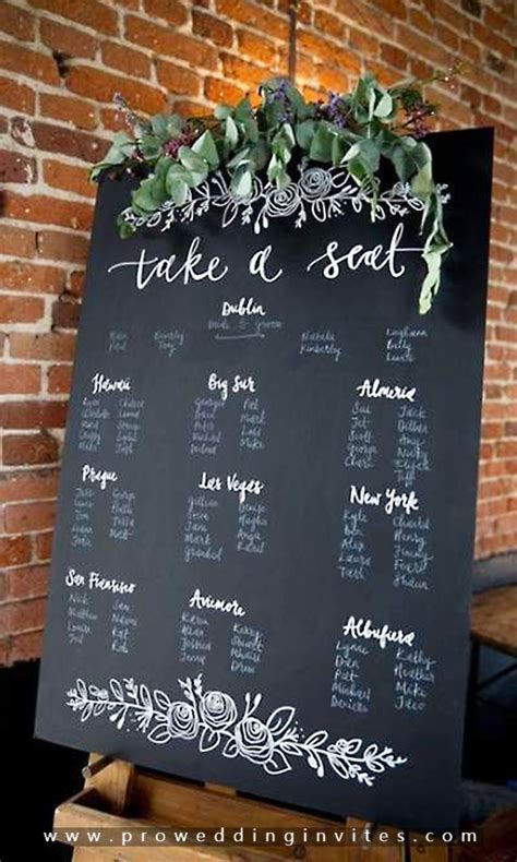 30 Most Popular Seating Chart Ideas For Your Big Day Seating Chart
