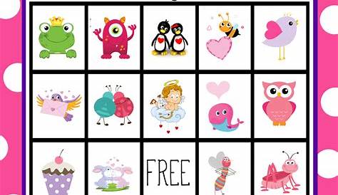 Free Printable Valentine's Day Bingo Game - Crazy Little Projects