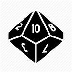 Dice Icon Roleplay D10 Vector Tabletop Icons