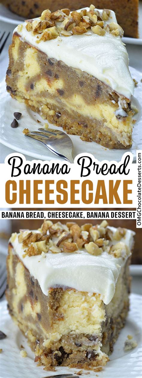 Creamy Banana Bread Cheesecake Recipe Omg Chocolate Desserts