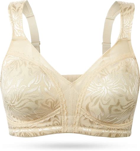 Wingslove Womens Full Cup Minimizer Bra Wide Straps Non Wired No