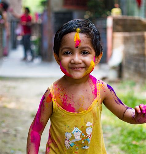Kids Celebrating Holi Festival Pixahive