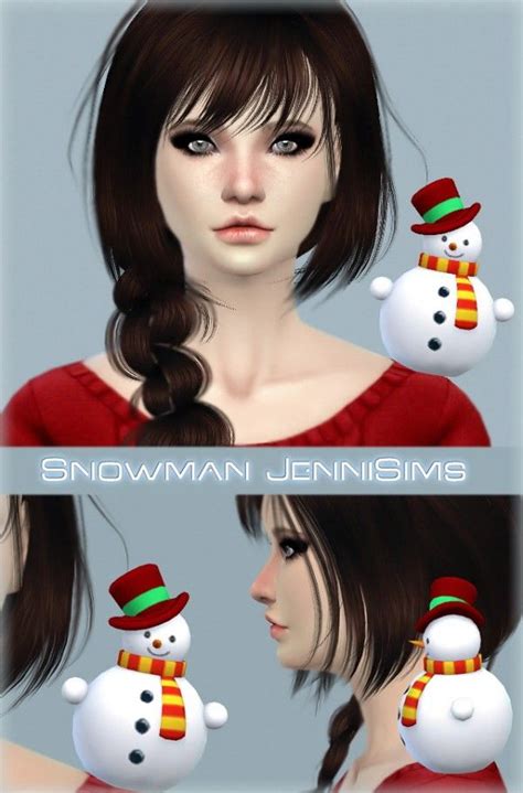 Jenni Sims Accessory Snowman By Jennisims • Sims 4 Downloads