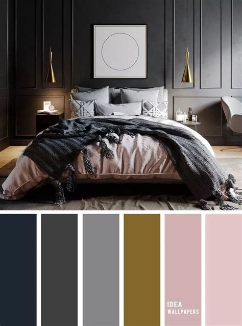 10 Best Color Schemes For Your Bedroom Dark Grey Mauve Bedroom Color Combination