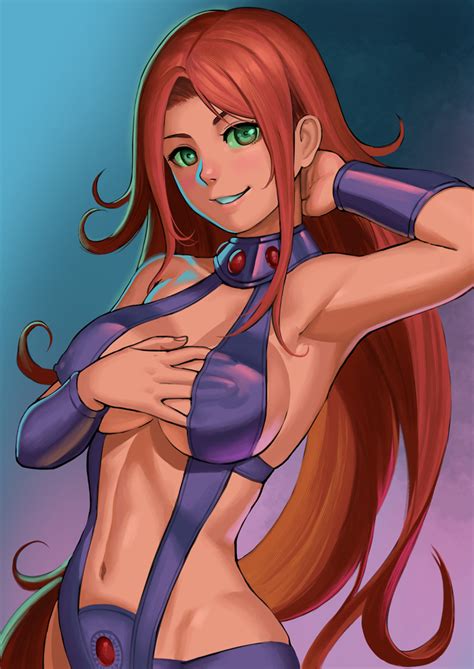 Starfire Dc Comics And Teen Titans Drawn By Lasterk