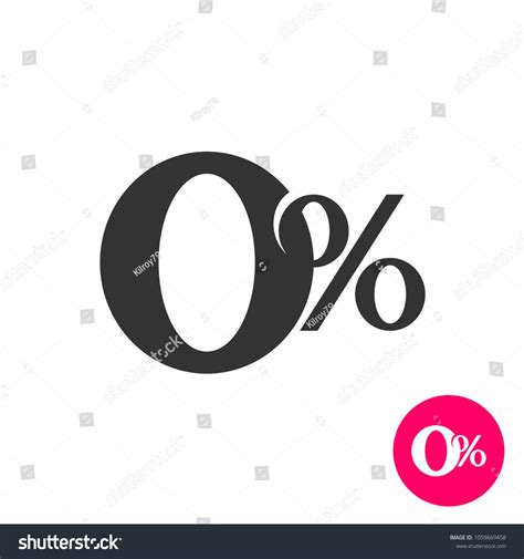 0 percents. Zero percent symbol. No comission sign. Zero with percent text signs.symbol#percent# 