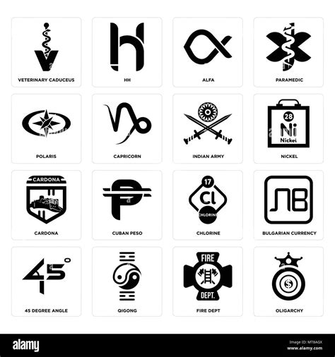 Elements Symbols Historic Black And White Stock Photos And Images Alamy