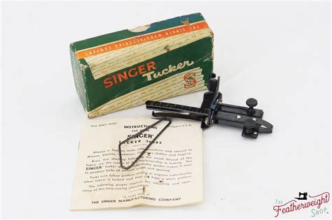 Tucker Pintuck Attachment Blackside Set Singer Vintage Original