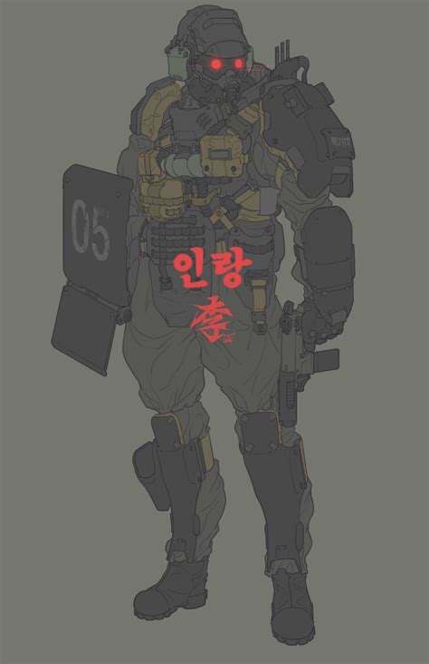 Artstation Jin Roh Lee Yeong Gyun Concept Art Characters Cyberpunk Art Character Design